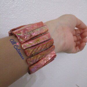 Mother of Pearl Stretch Beaded Bracelet